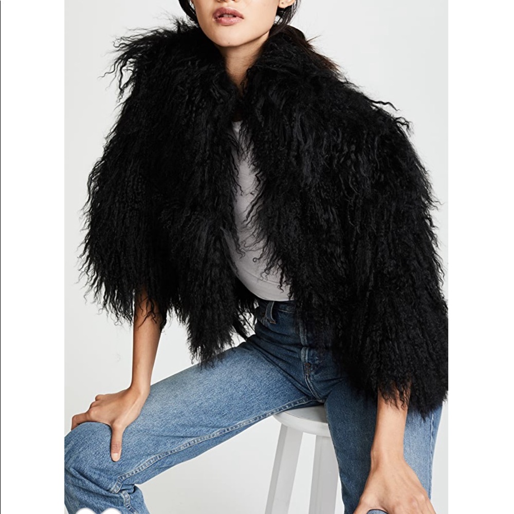 COPY - Adrienne Landau Mongolian Lamb Jacket